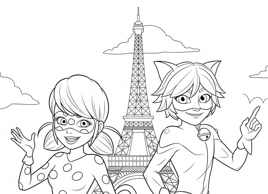 Miraculous Grazioso da colorare