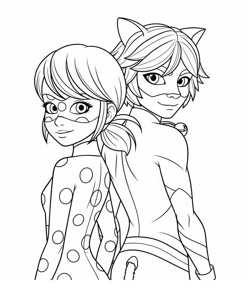 Miraculous Omaggio da colorare