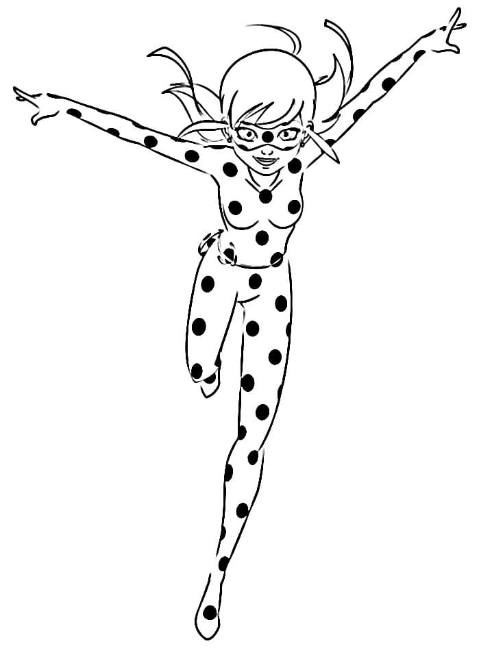 Miraculous per Bimbi di 3 Anni da colorare