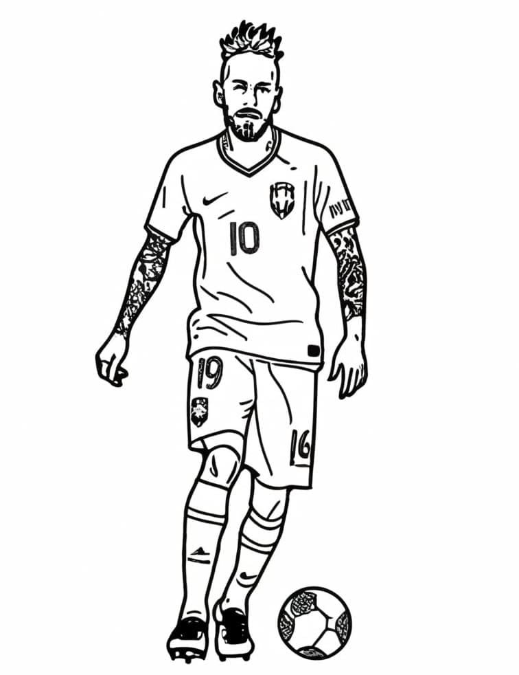 Neymar (2) da colorare