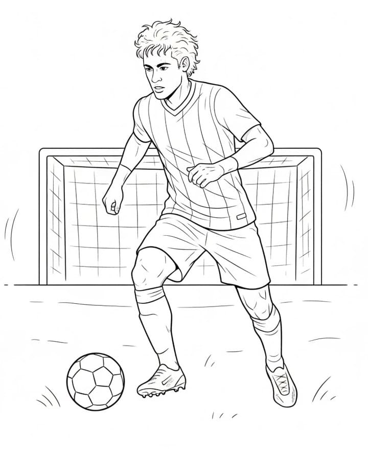 Neymar Fantastico da colorare