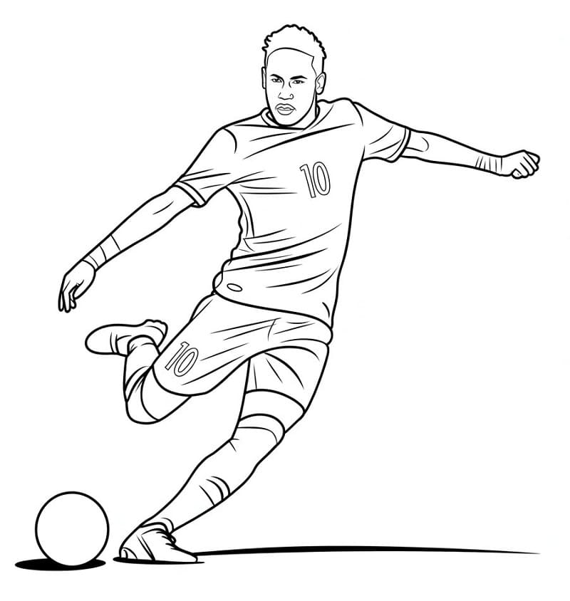 Neymar Gratuito da colorare