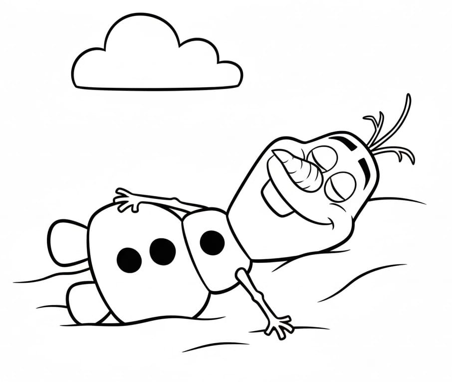 Olaf Adorabile da colorare