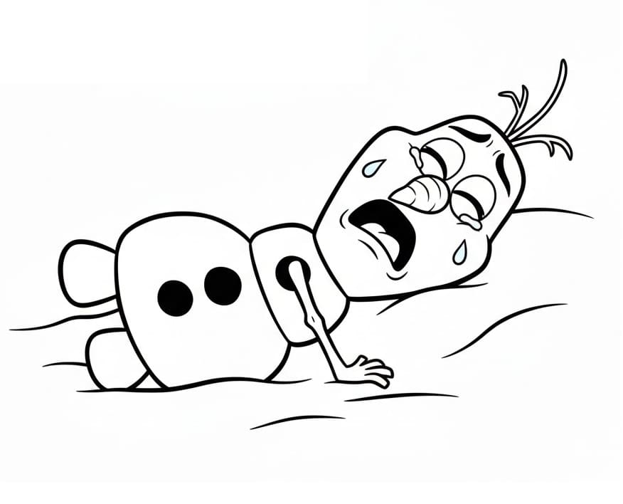 Olaf Amichevole da colorare