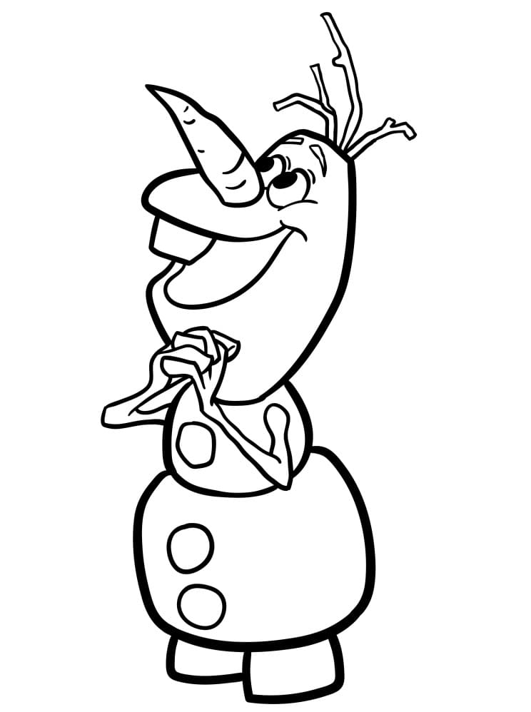 Olaf Animato da colorare