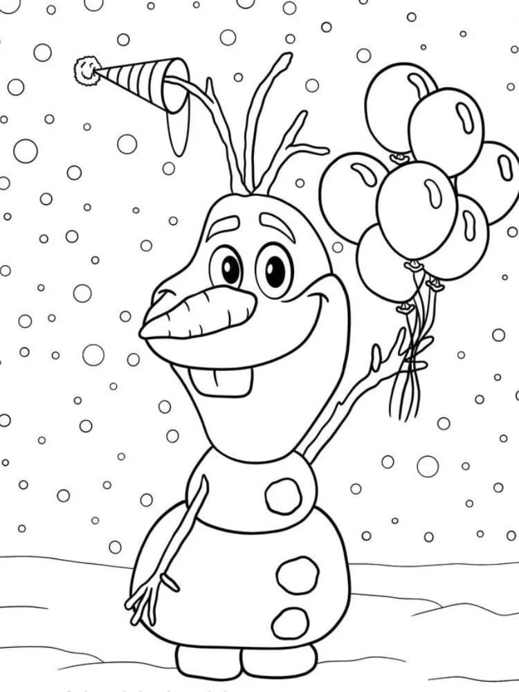 Olaf Carino da colorare