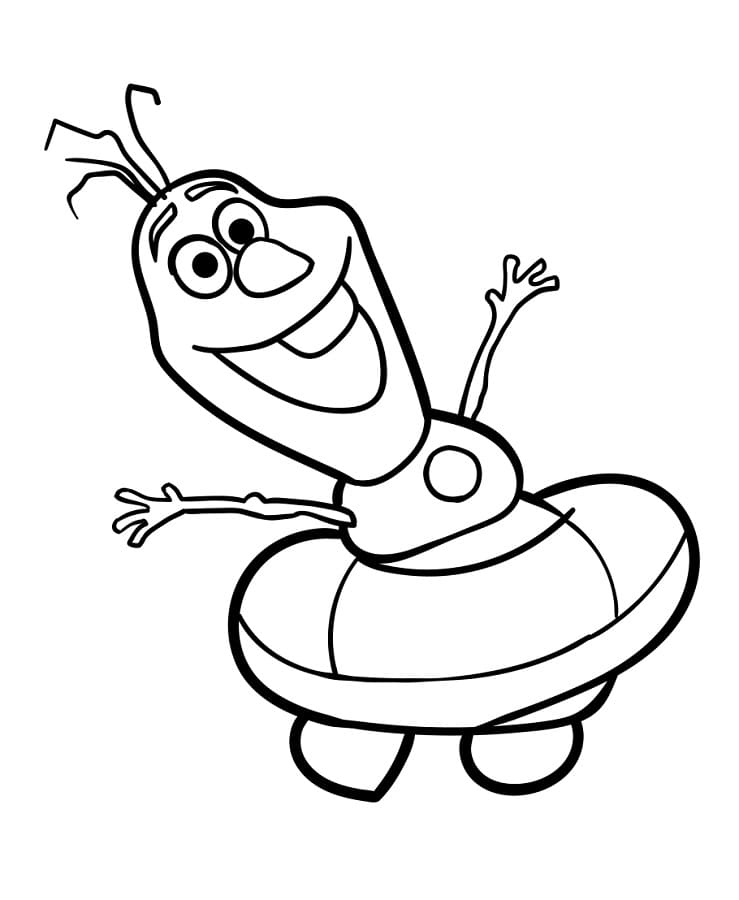 Olaf Cartone da colorare