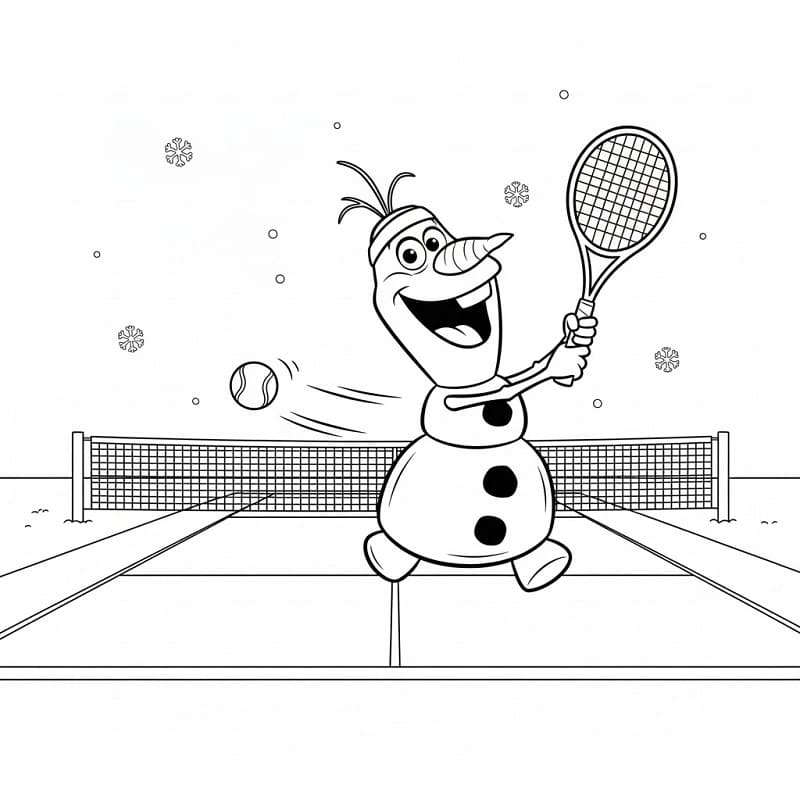 Olaf Facile da colorare