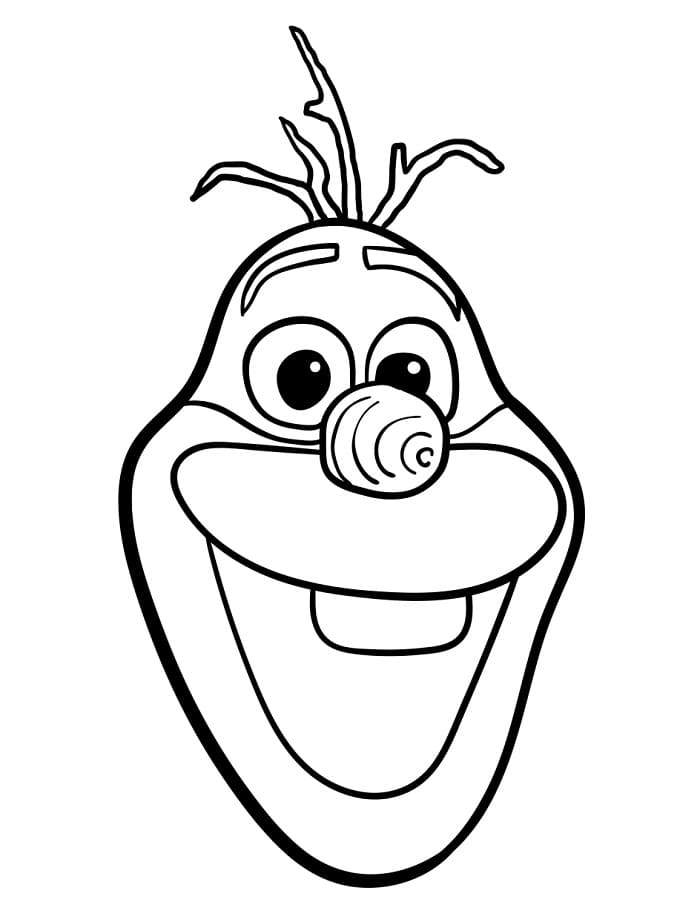 Olaf Gratis Stampabile da colorare