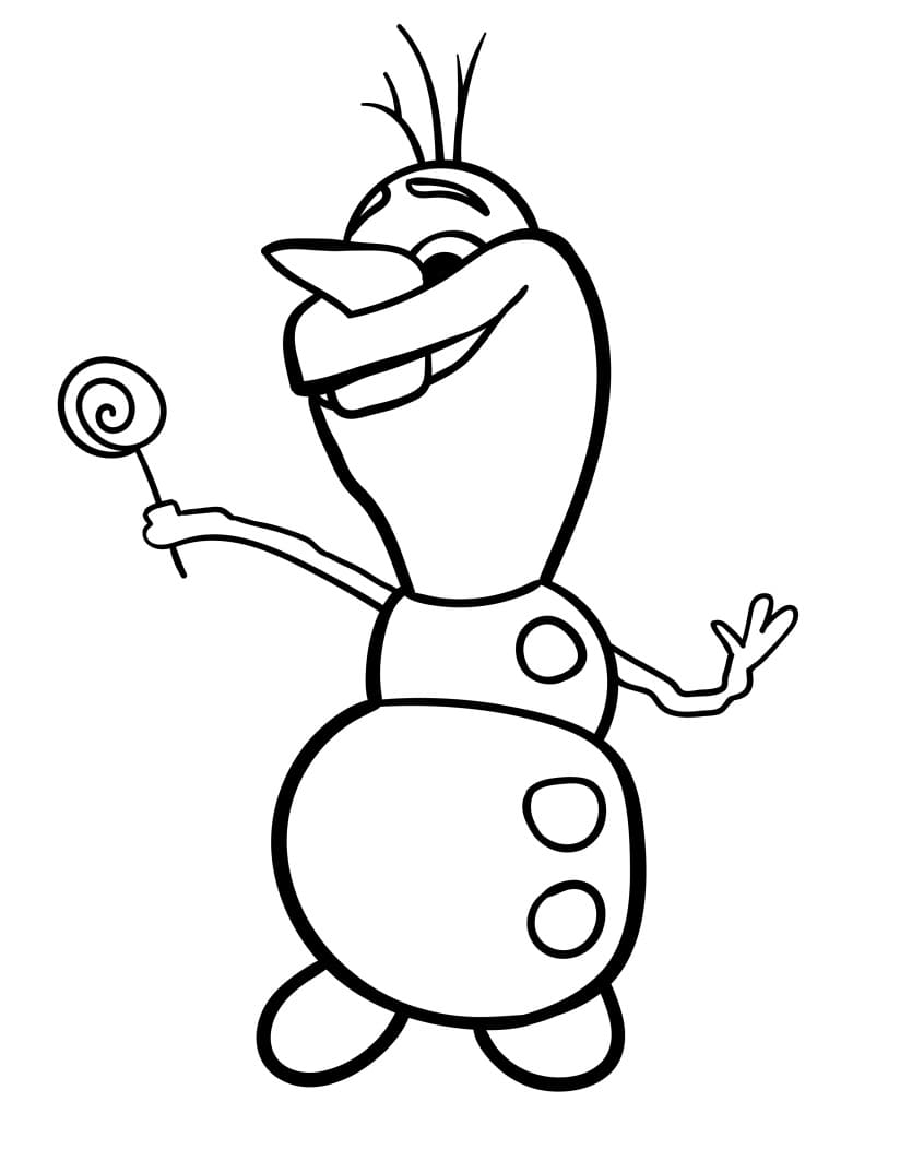 Olaf Gratuito da colorare