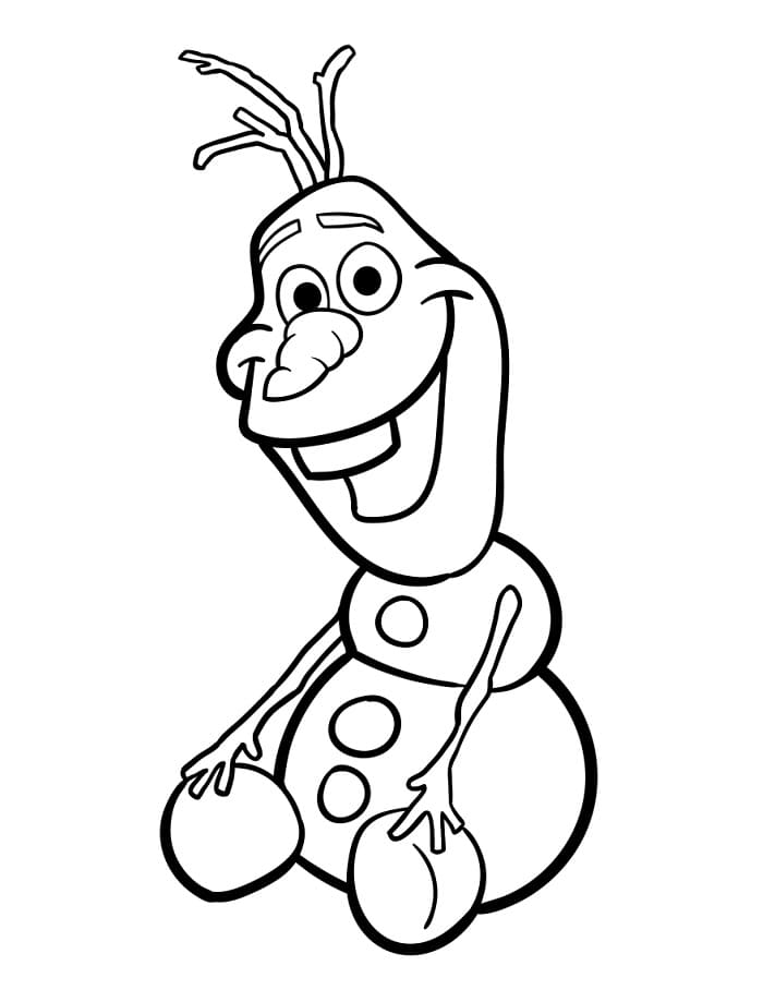 Olaf Omaggio da colorare