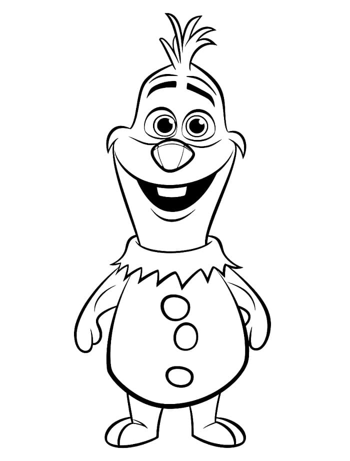 Olaf Stampabile Gratis da colorare