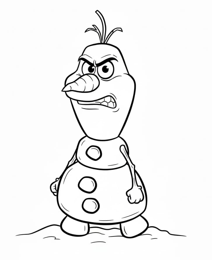 Olaf Stampabile per Bambini da colorare