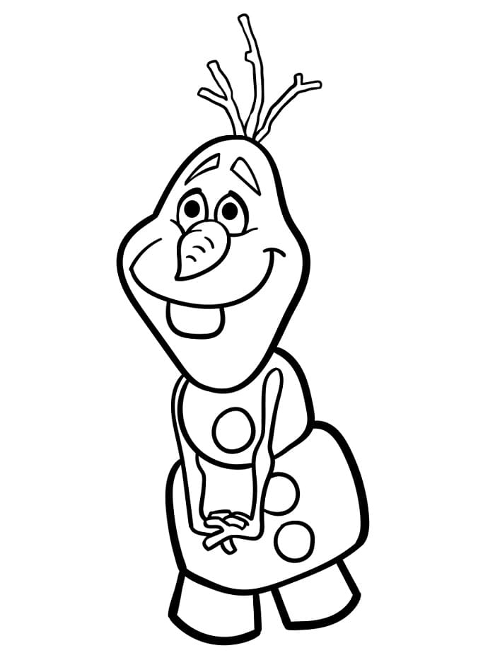 Olaf da Stampare da colorare