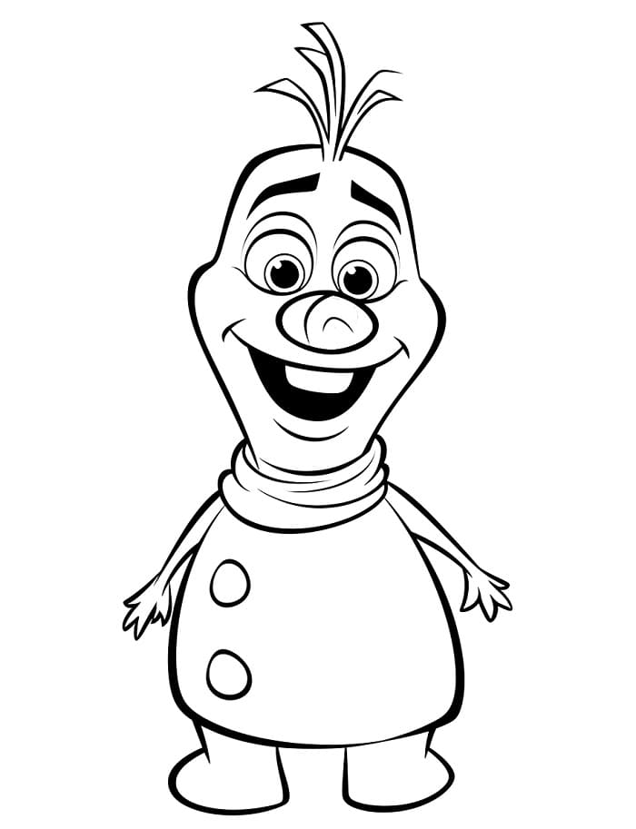 Olaf di Frozen da colorare