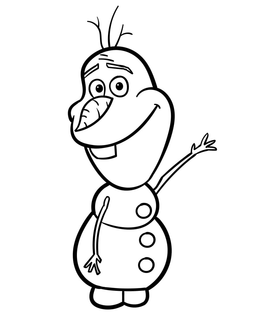 Olaf in Frozen da colorare
