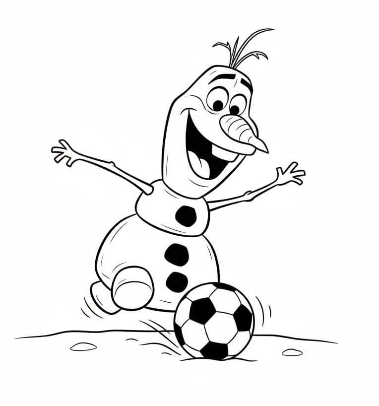 Olaf per Bimbi di 1 Anno da colorare