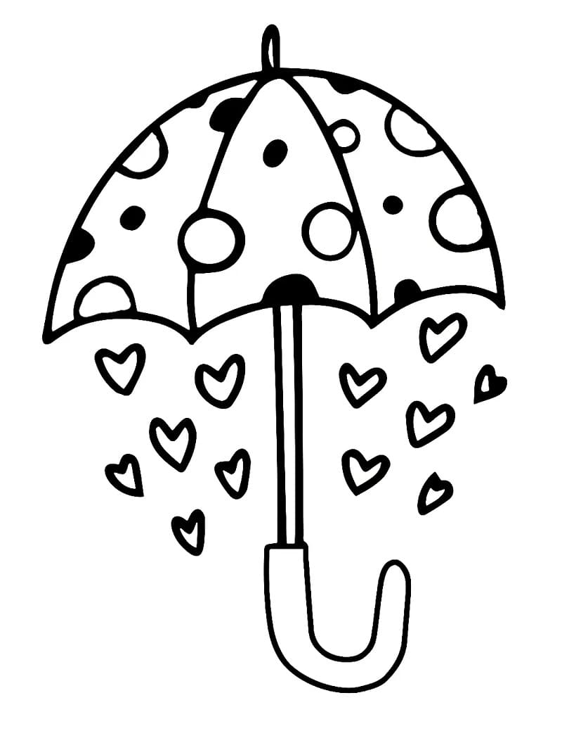 Ombrello (2) da colorare