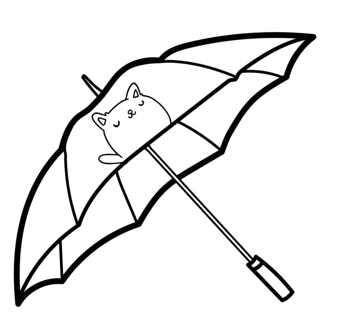 Ombrello (4) da colorare