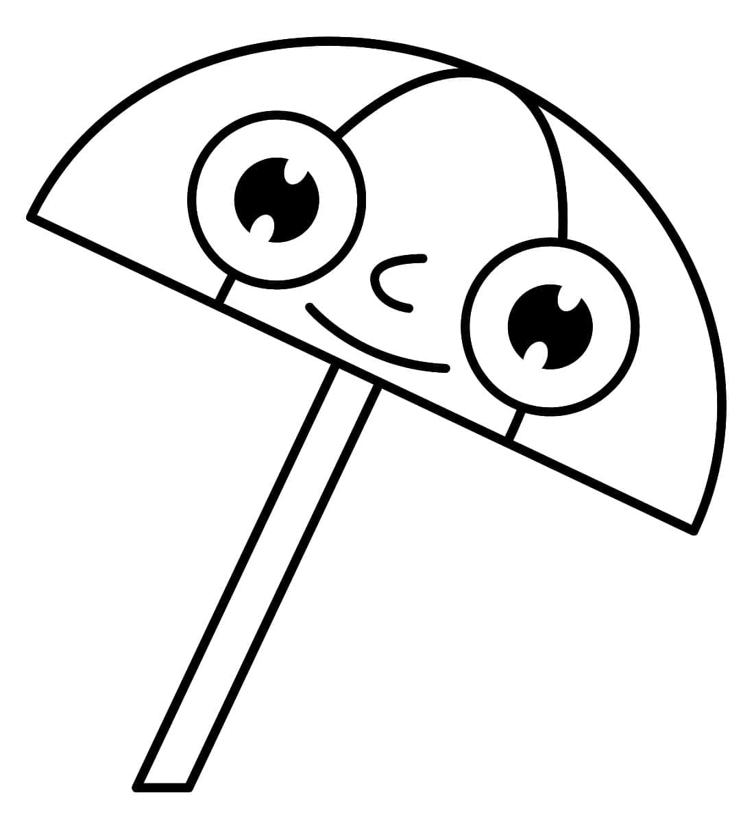 Ombrello per Bimbi di 1 Anno da colorare