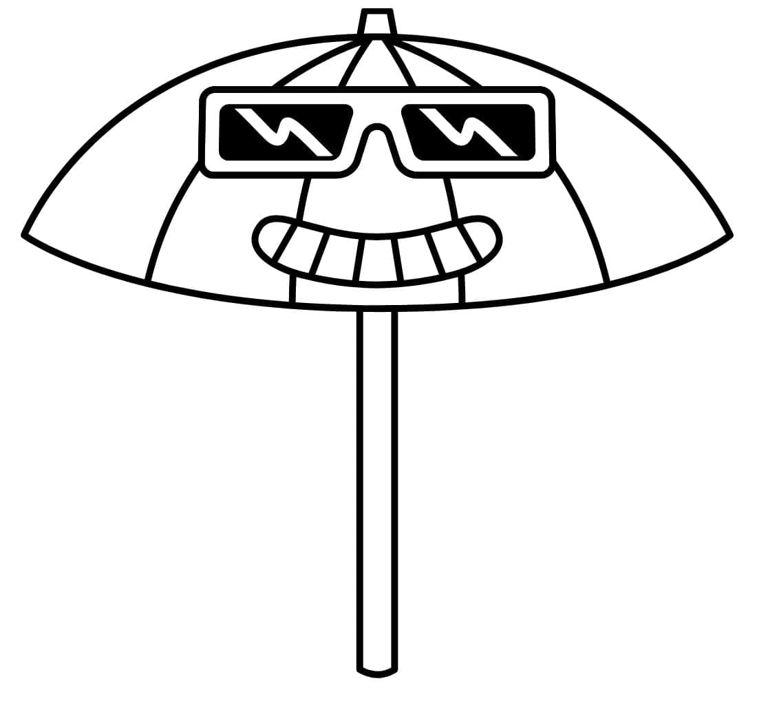 Ombrello per Bimbi di 2 Anni da colorare