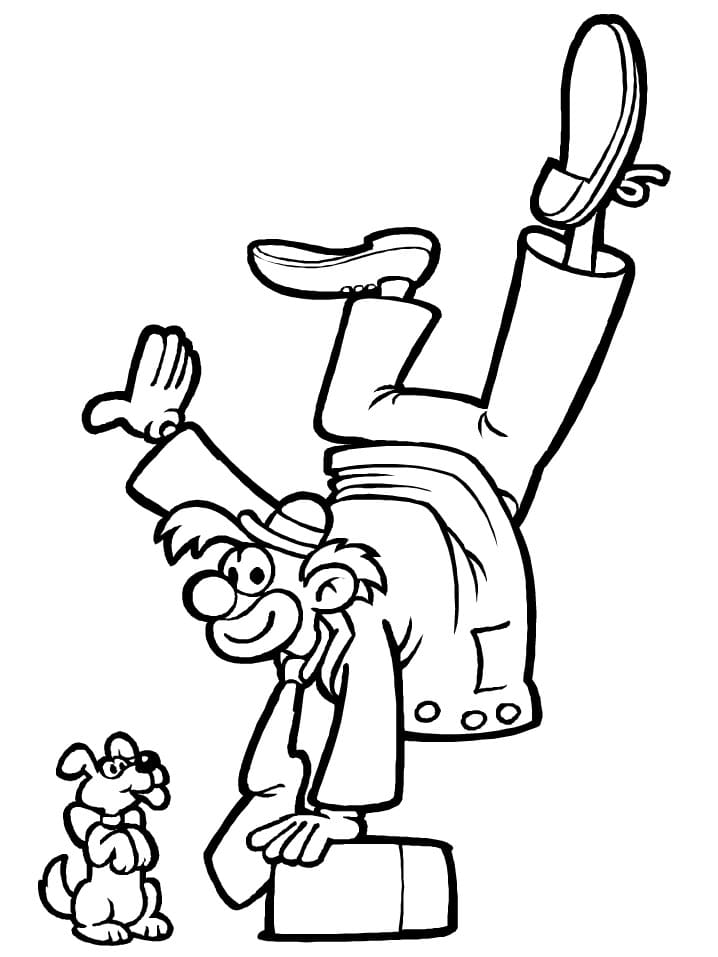 Pagliaccio Gratis Stampabile da colorare