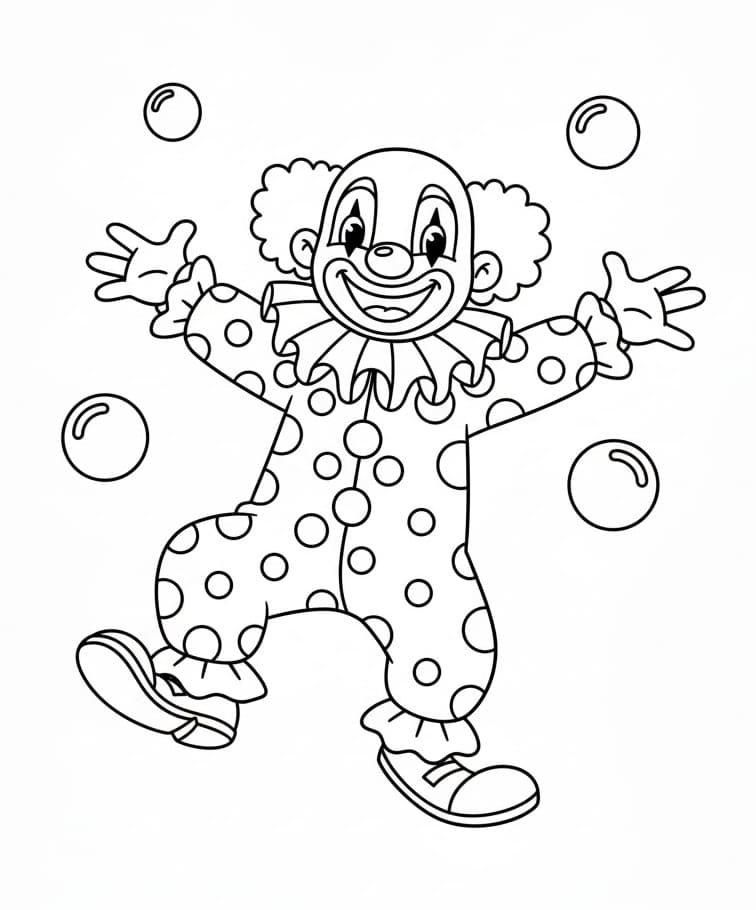 Pagliacci da colorare