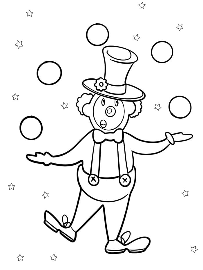 Pagliaccio Molto Buffo da colorare