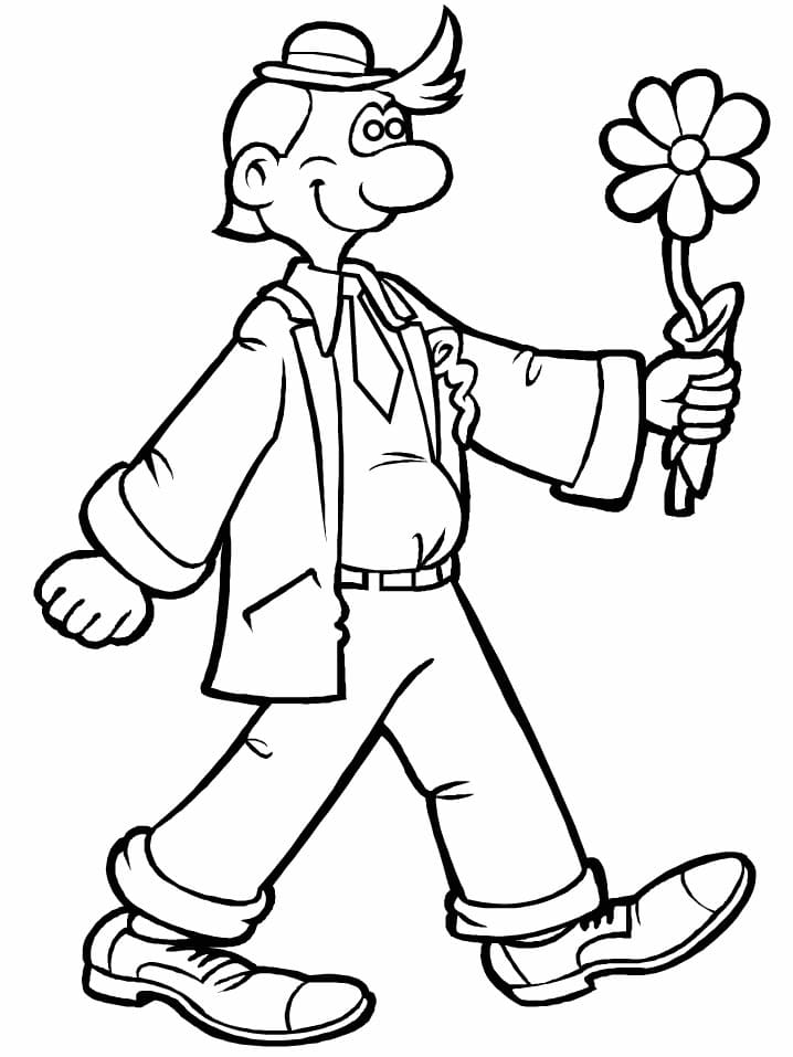 Pagliaccio Stampabile da colorare