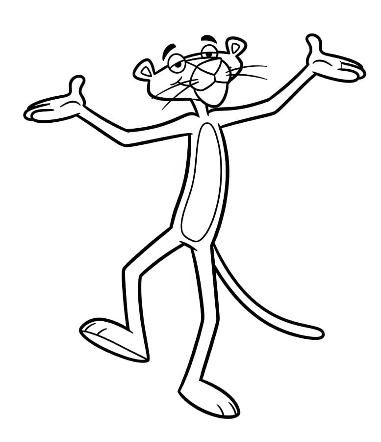 Pantera Rosa Bedava da colorare