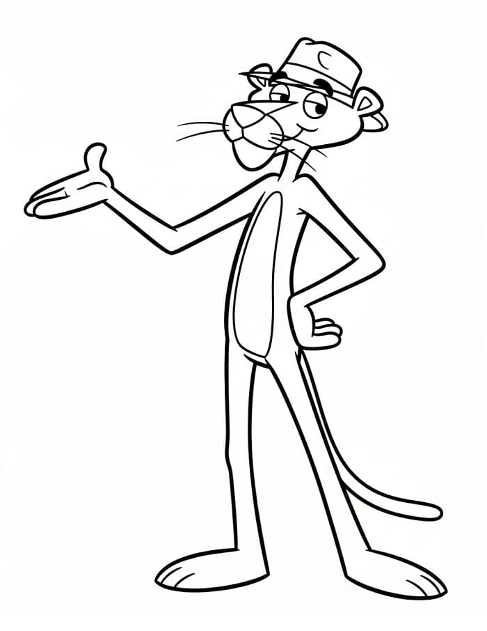 Pantera Rosa Straordinaria da colorare