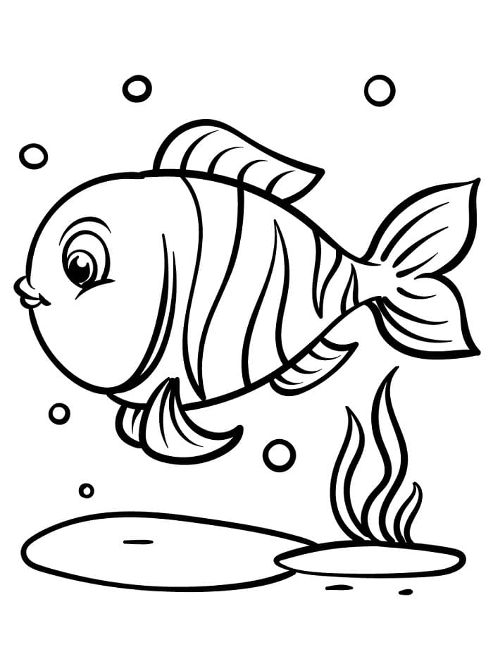 Pesce Adorabile da colorare