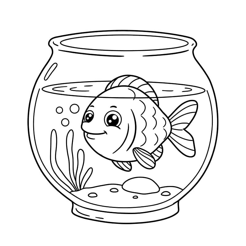 Pesce Incantevole da colorare