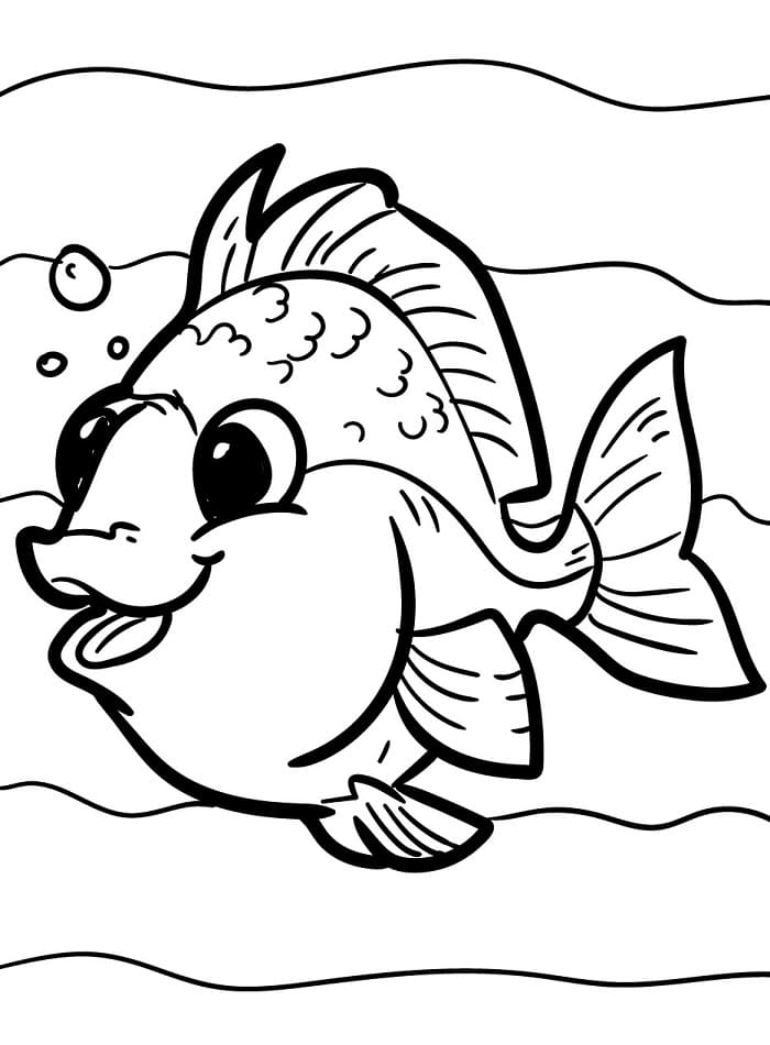 Pesce Omaggio da colorare