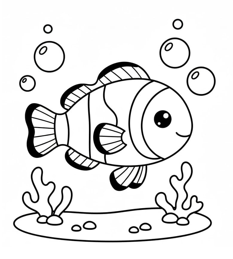 Pesciolino Dolcissimo da colorare