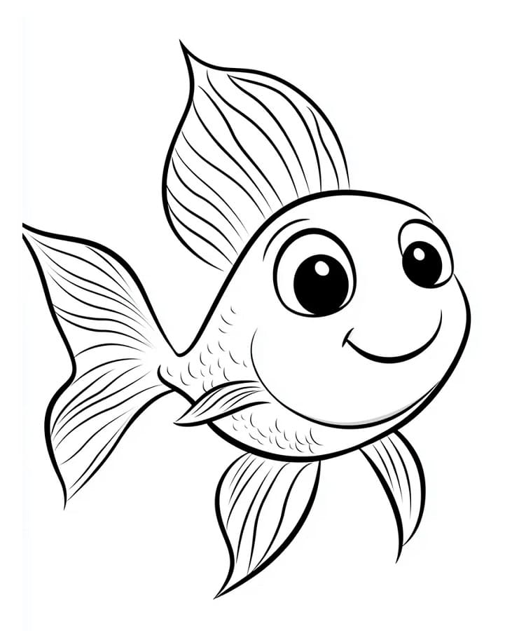 Pesciolino da colorare