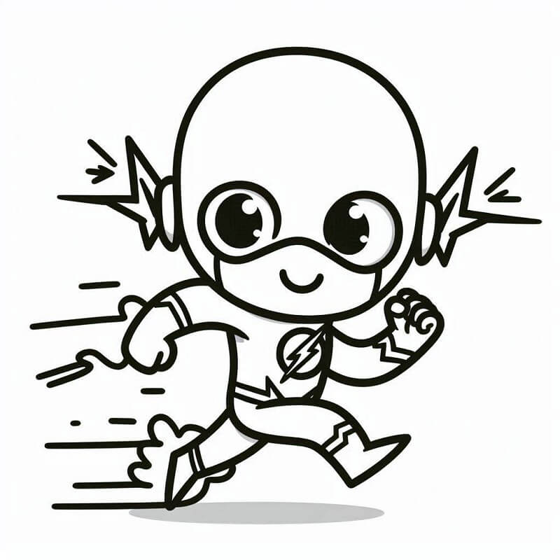Piccolo Flash da colorare