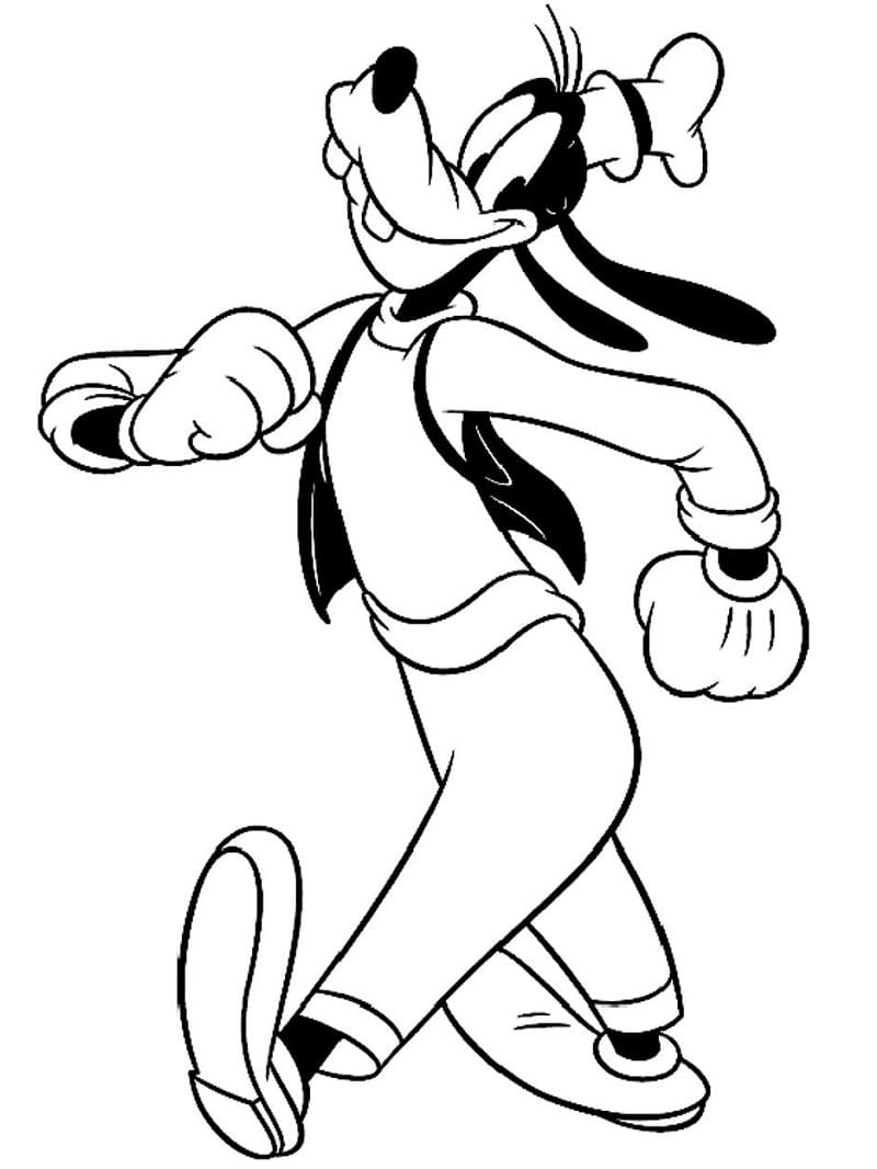 Pippo Amichevole da colorare