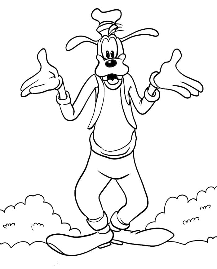 Pippo Cartone da colorare