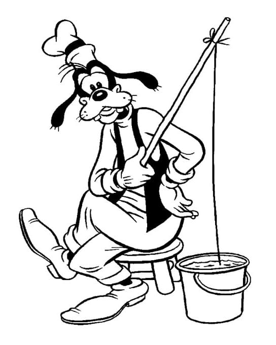 Pippo Immagine Gratis da colorare