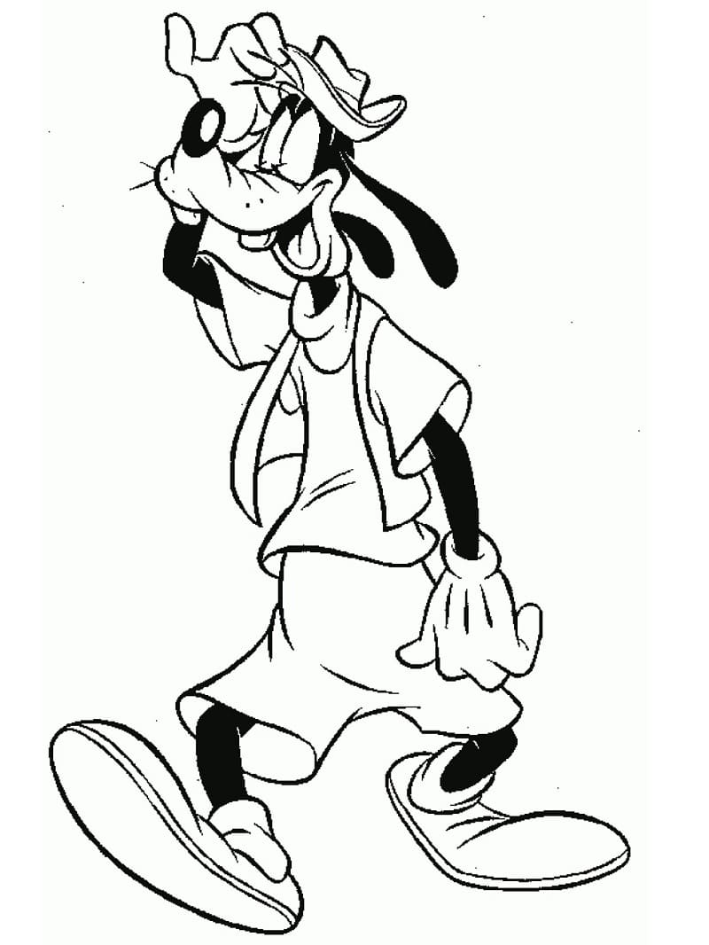 Pippo della Disney da colorare