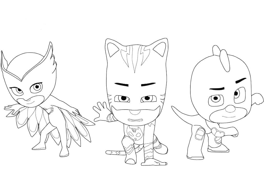 Pj Masks (6) da colorare