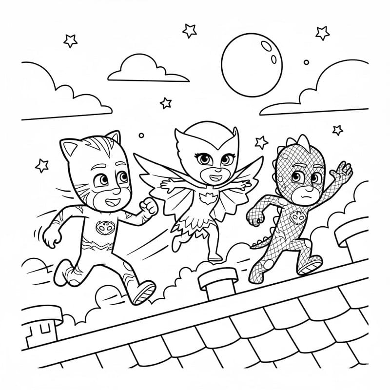 Pj Masks Straordinari da colorare