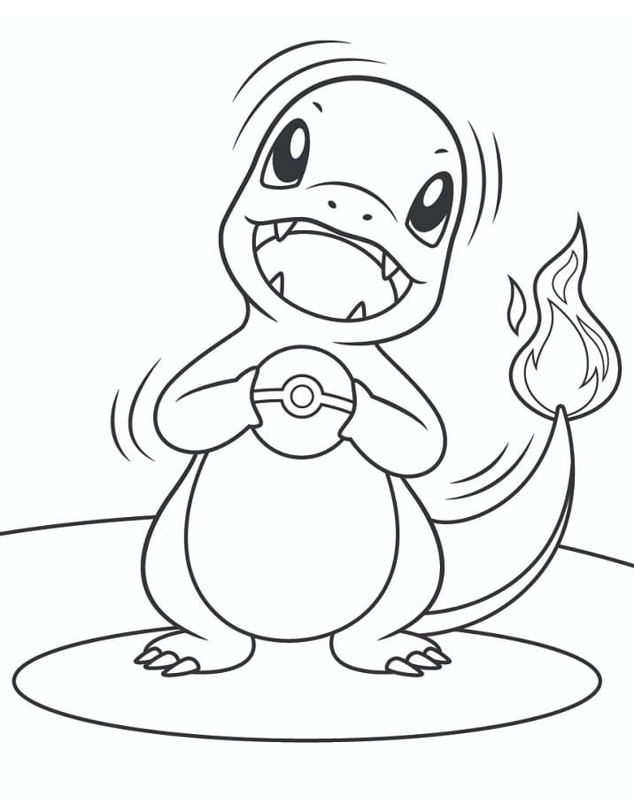 Charmander da colorare
