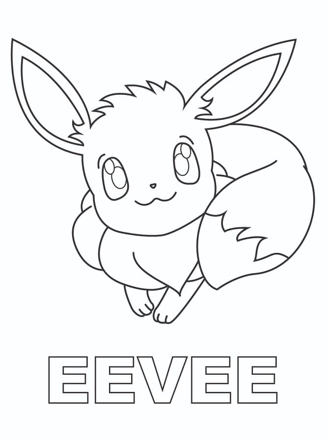 Pokémon Eevee da colorare
