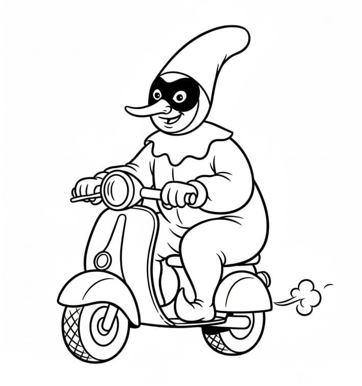 Pulcinella Stampabile Gratis da colorare