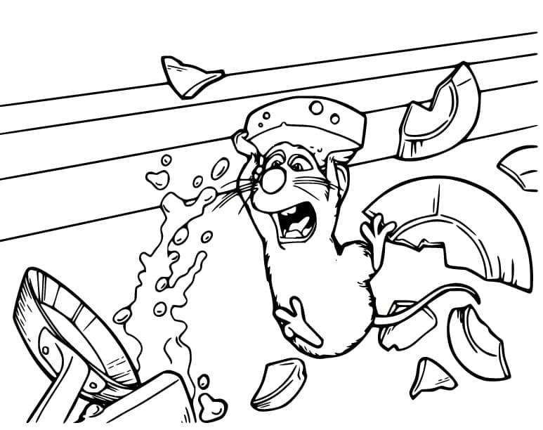 Ratatouille Cartone da colorare