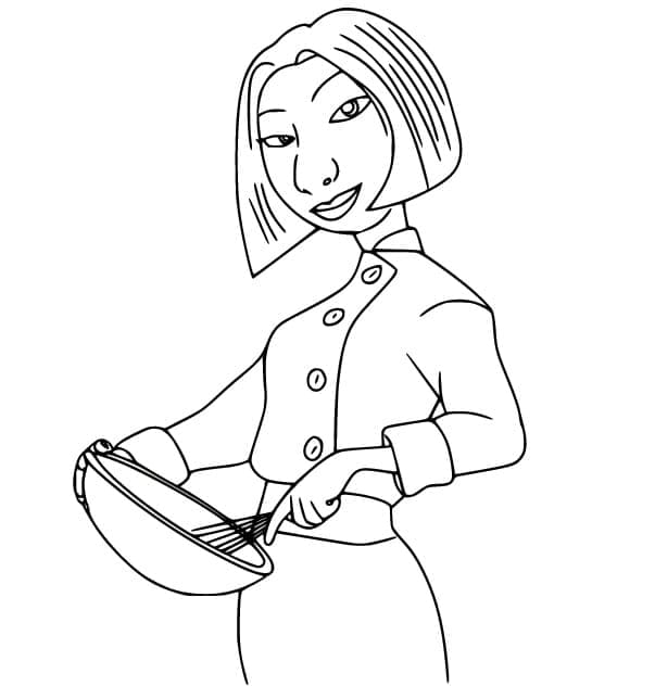 Ratatouille Facile da colorare