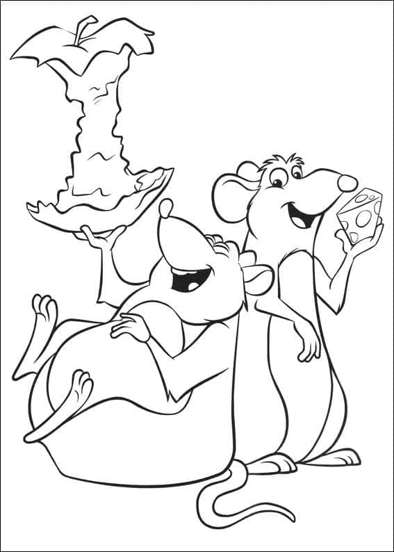 Ratatouille Gratis per Bambini da colorare