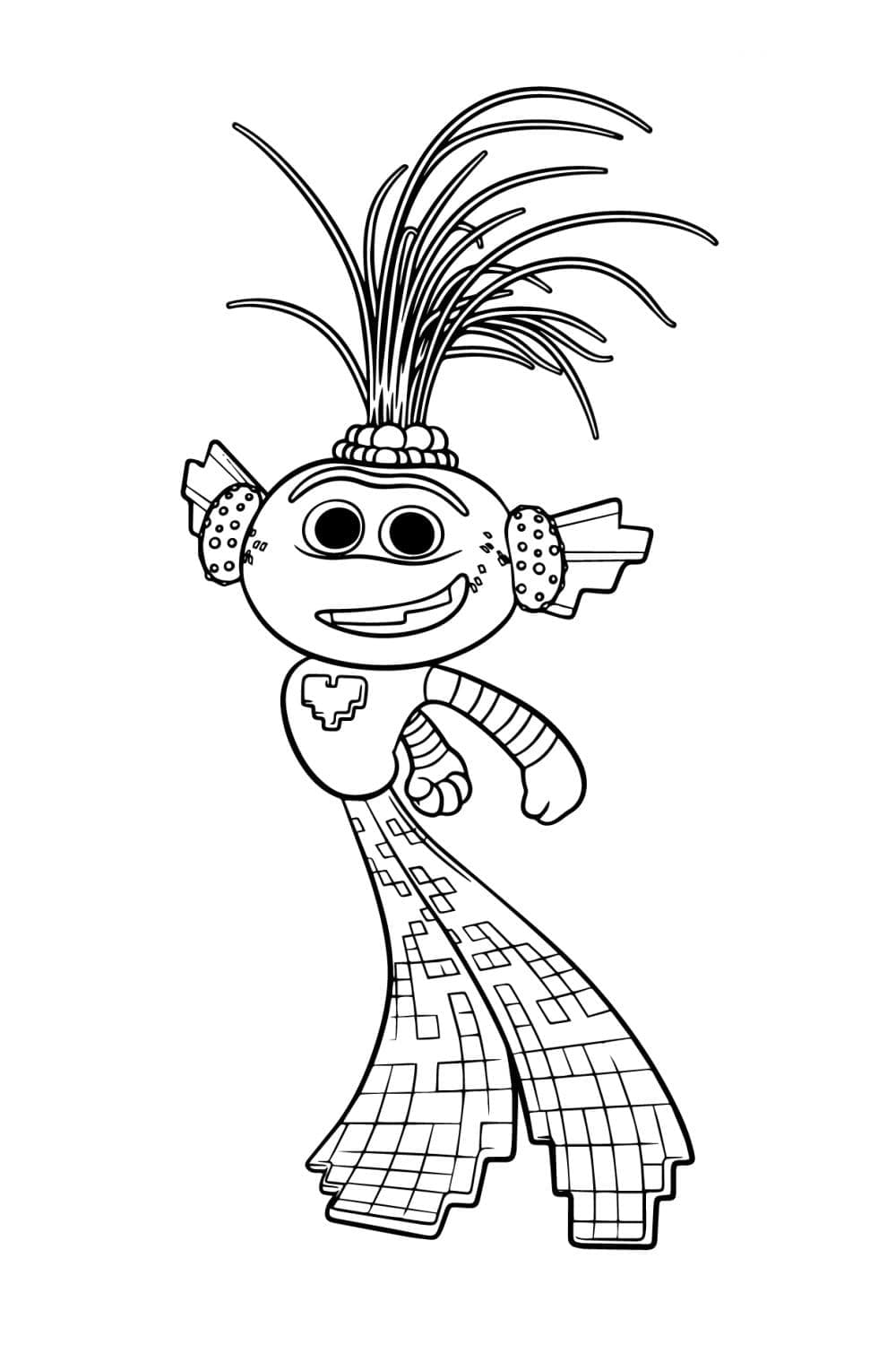 Re Trollex Trolls da colorare